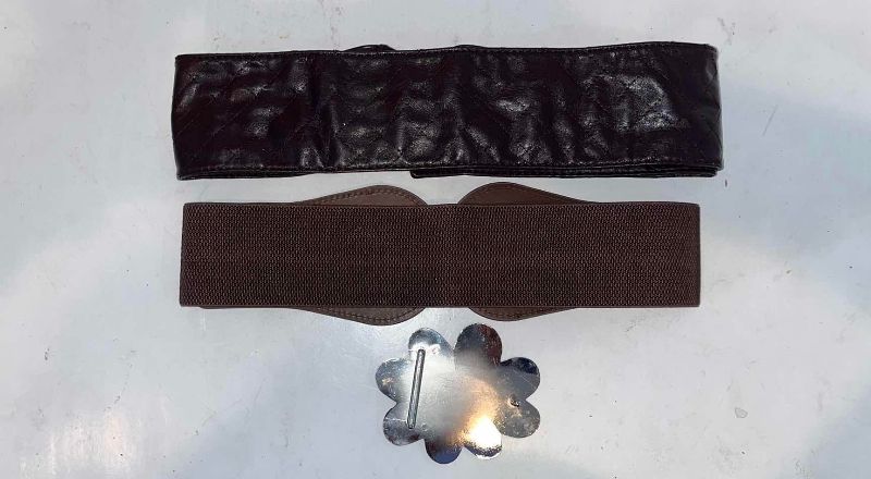 Photo 1 of 2-BELTS AND A BELT FLOWER BUCKLE