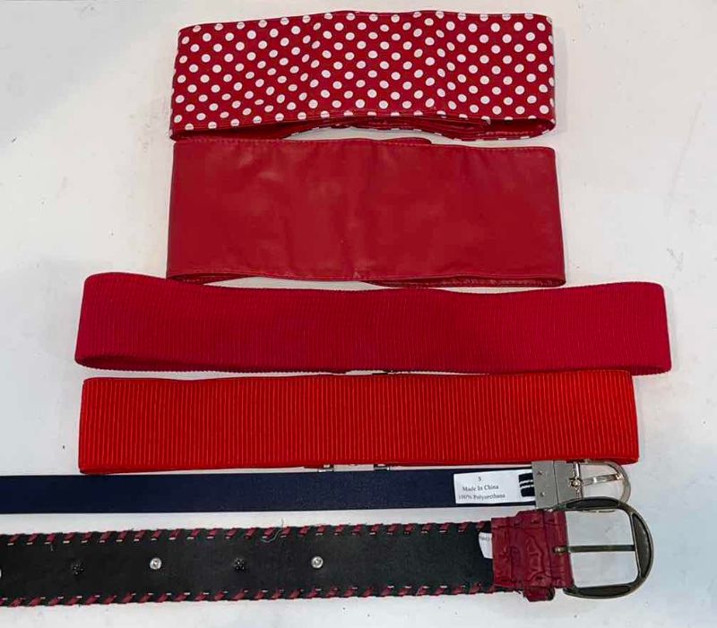 Photo 1 of 6-RED FASHION BELTS