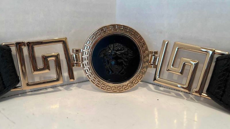 Photo 1 of FAUX WOMENS GIANNI VERSACE MEDUSA LOGO BELT