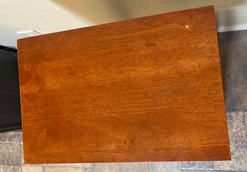 Photo 1 of MODERN TWO SHELF TABLE  12” X 18” X 36” H