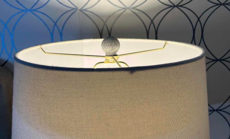 Photo 1 of SIMON BLAKE LIGHTING STONE MODERN TABLE LAMP 26” H