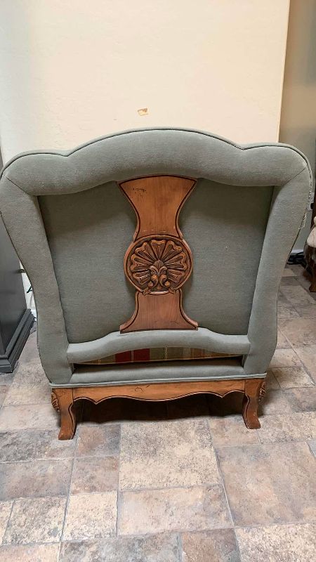 Photo 1 of FRENCH COUNTRY PLAID ACCENT COUNTRY CLUB CHAIR 31” X 34” H 30”