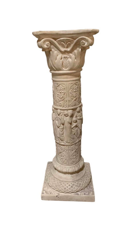 Photo 1 of GREEK INSPIRED PEDESTAL PLANT STAND H 26”