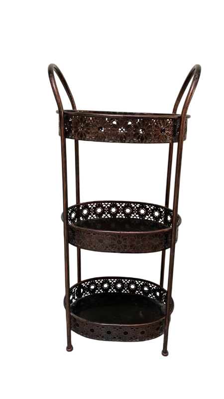 Photo 1 of METAL DECORATIVE STORAGE STAND15” X 10” H 34”
