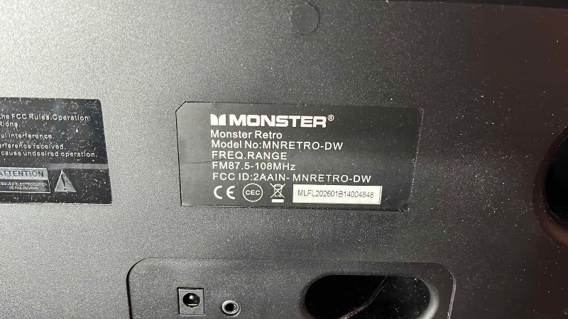 Photo 1 of MONSTER RETRO QI WIRELESS CHARGING BLUETOOTH SPEAKER