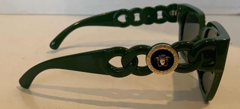 Photo 1 of FAUX GREEN VERSACE SUNGLASSES WITH MEDUSA DETAIL