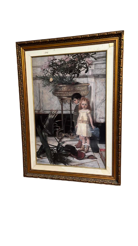 Photo 1 of “BROKEN VASE” JAN VERHAS OIL ON CANVAS 37.5” X 27”