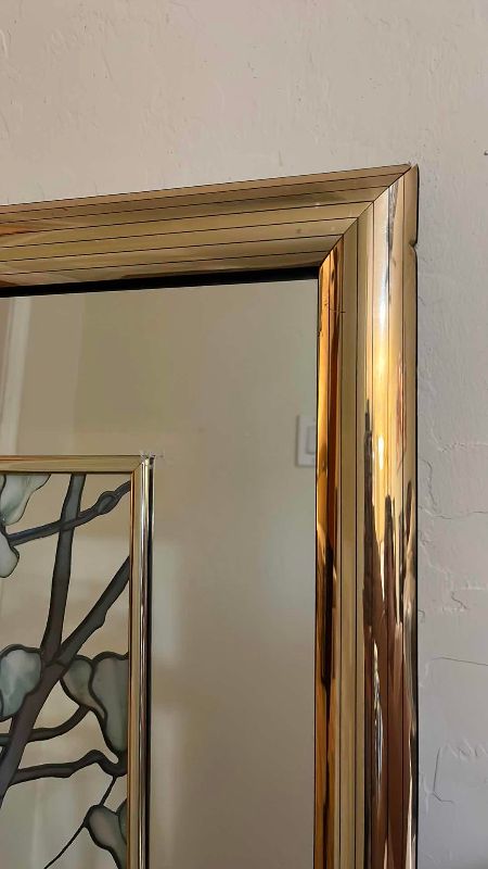 Photo 1 of MIRROR STAINED GLASS PAINTING 42” X 35”