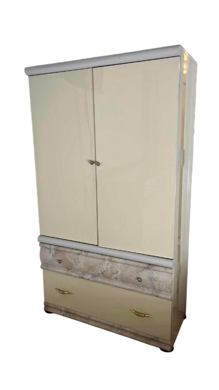 Photo 1 of MODERN ARMOIRE W FAUX MARBLE ACCENTS 36” X 35” H63” 