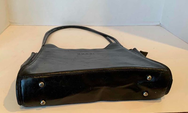 Photo 1 of GUCCI DOUBLE STRAP SHOULDER BLACK HANDBAG