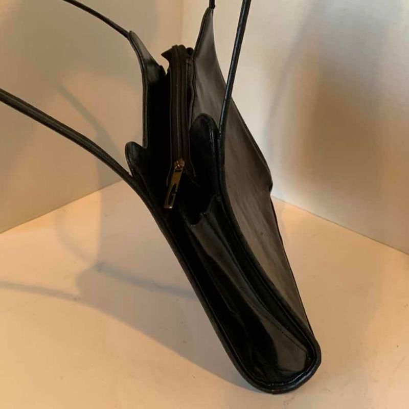Photo 1 of GUCCI DOUBLE STRAP SHOULDER BLACK HANDBAG
