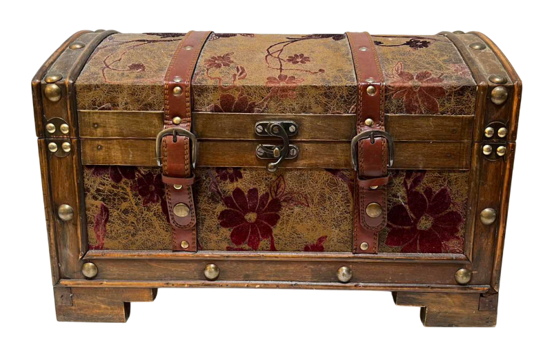 Photo 1 of FLORAL STORAGE TREASURE BOX CHEST