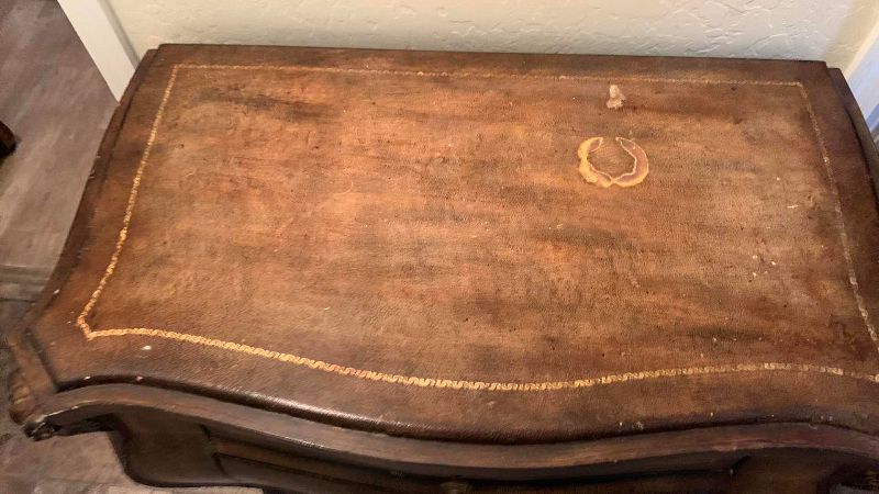 Photo 1 of VENETIAN CHIPPENDALE STYLE THREE DRAWER CLAWFOOT NIGHTSTAND 32" X 18" H 35"