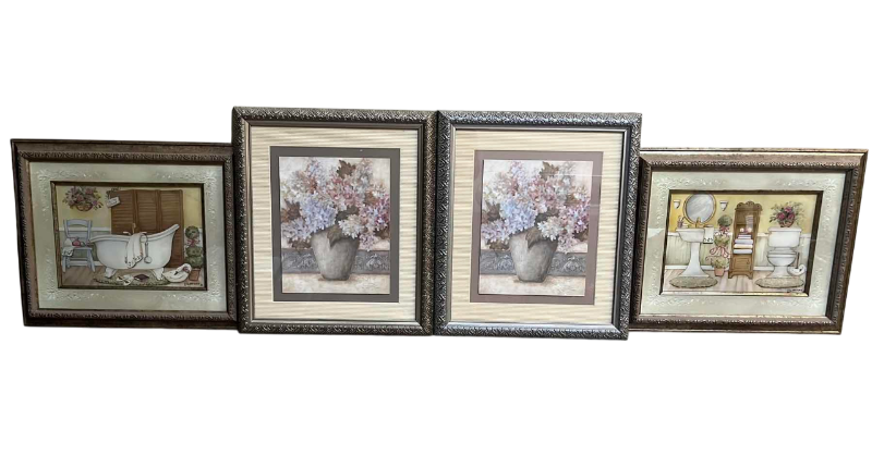 Photo 1 of 4-HOME DECOR FRAMES LARGEST FAME IS  14” X 14”