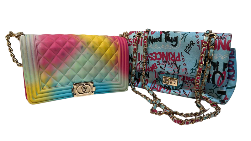 Photo 1 of RAINBOW AND GRAFFITI CHAIN SHOULDER BAGS