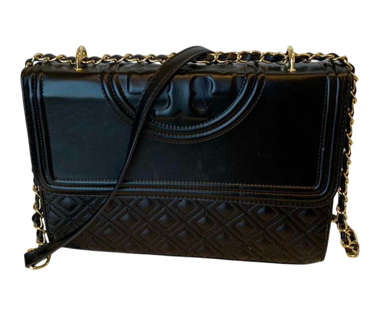 Photo 1 of TORY BURCH FLEMINING CONVERTIBLE LEATHER SHOULDER BAG