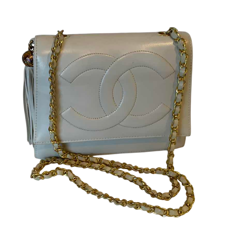 Photo 1 of CHANEL CREAM CROSSBODY HANDBAG