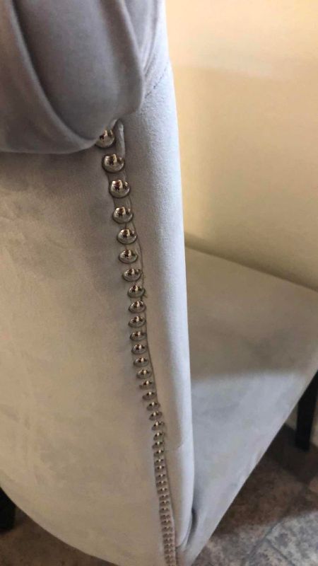 Photo 1 of RHINESTONE AND NAILHEAD TRIM DINING CHAIR
