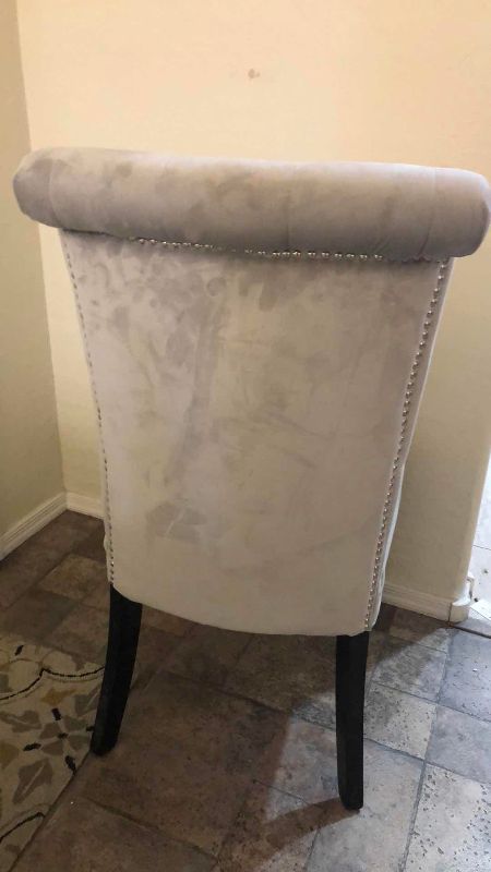 Photo 1 of RHINESTONE AND NAILHEAD TRIM DINING CHAIR