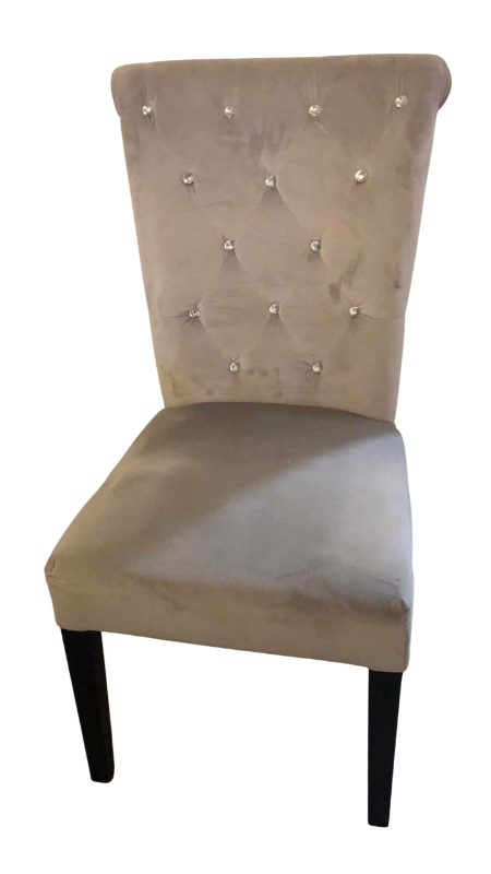 Photo 1 of RHINESTONE AND NAILHEAD TRIM DINING CHAIR