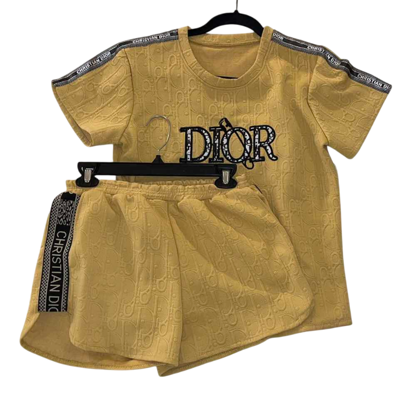 Photo 1 of 2PC- WOMEN'S CHRISTIAN DIOR SHORT SET (SIZE M)

