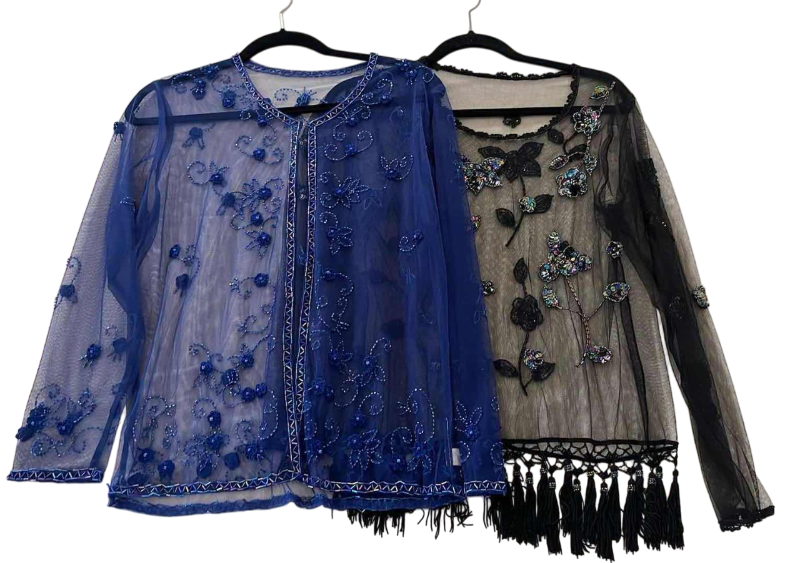 Photo 1 of 2-LACE NEEDLE AND THREADED TOPS