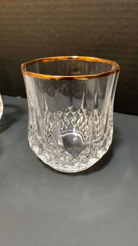Photo 1 of 5-CRISTAL D’ ARQUES CRYSTAL LOW BALL WHISKEY GLASSES