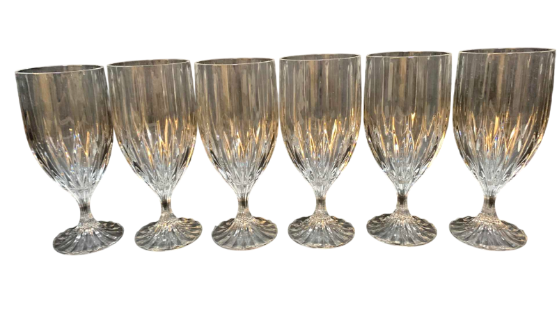 Photo 1 of 6-RETIRED MIKASA PARK LANE ICED TEA GLASSES