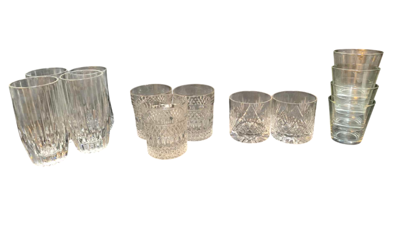 Photo 1 of VARIOUS CRYSTAL TUMBLER GLASSES
