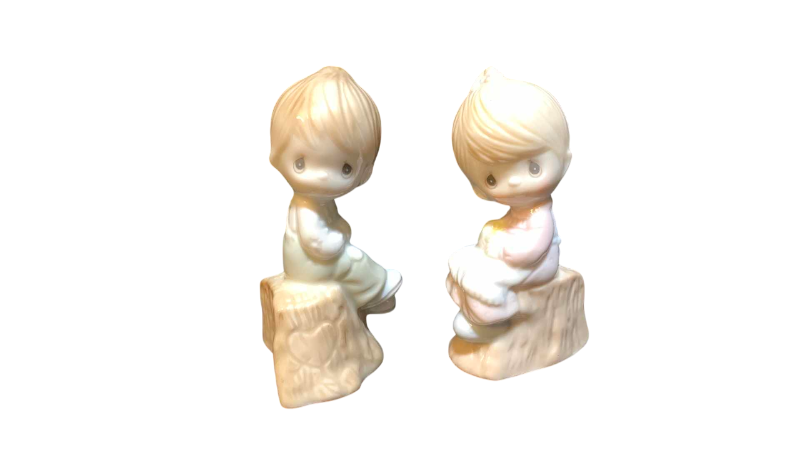 Photo 1 of VINTAGE PRECIOUS MOMENTS SALT AND PEPPER SHAKERS