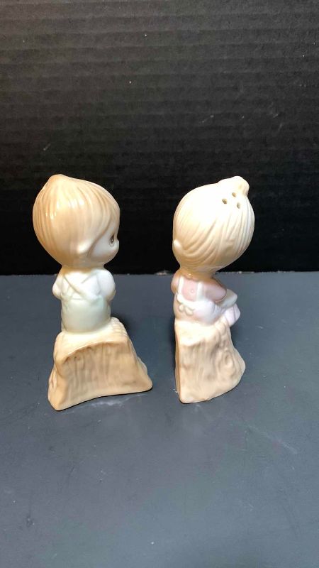 Photo 1 of VINTAGE PRECIOUS MOMENTS SALT AND PEPPER SHAKERS