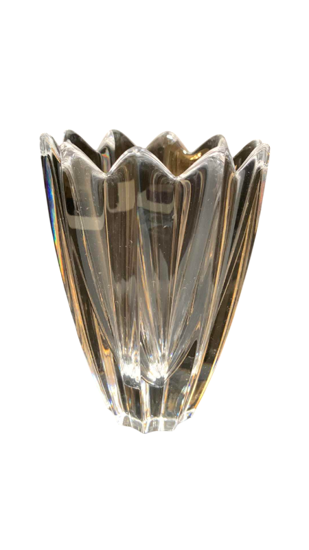 Photo 1 of ORREFORS CRYSTAL FLEUR ART GLASS VASE