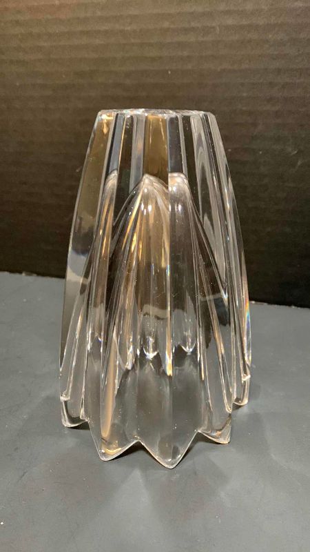 Photo 1 of ORREFORS CRYSTAL FLEUR ART GLASS VASE