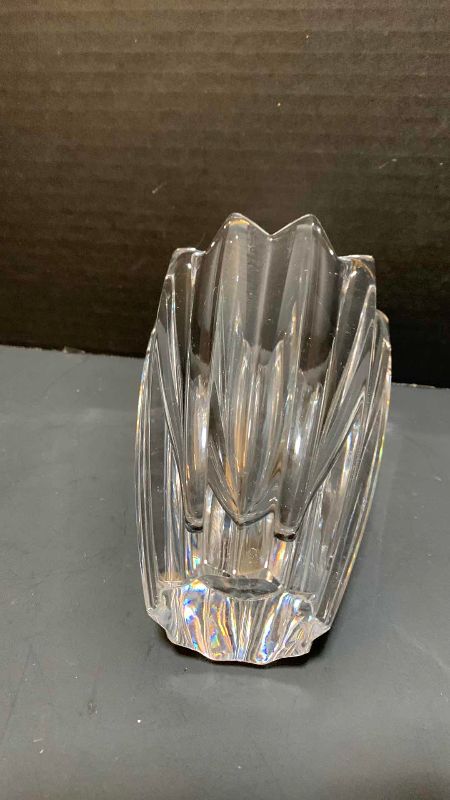 Photo 1 of ORREFORS CRYSTAL FLEUR ART GLASS VASE