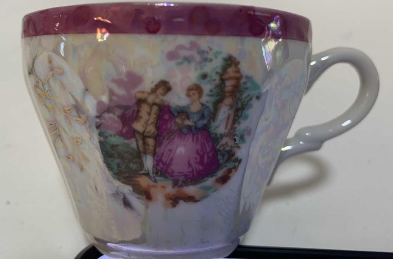 Photo 1 of 6-VINTAGE JAY’S JAPAN LUSTERWARE TEACUPS