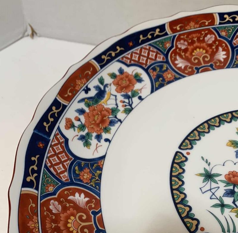 Photo 1 of VINTAGE JAPANESE HAND PAINTED IMARI PLATE CHARGER 12”