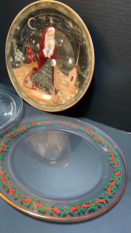 Photo 1 of CHRISTMAS PLATES, SANTA CAKE CUTTER AND DECOR