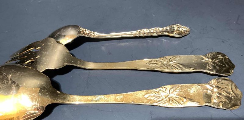 Photo 1 of 3-PIECES OF GOLD TONE SERVICE WARE