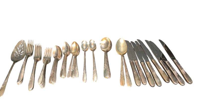 Photo 1 of 56-WM A RODGERS ONEDIA FLATWARE SET