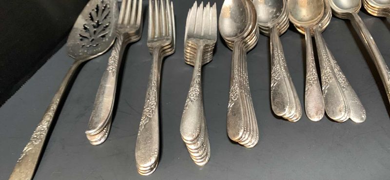 Photo 1 of 56-WM A RODGERS ONEDIA FLATWARE SET