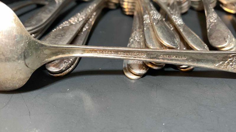 Photo 1 of 56-WM A RODGERS ONEDIA FLATWARE SET