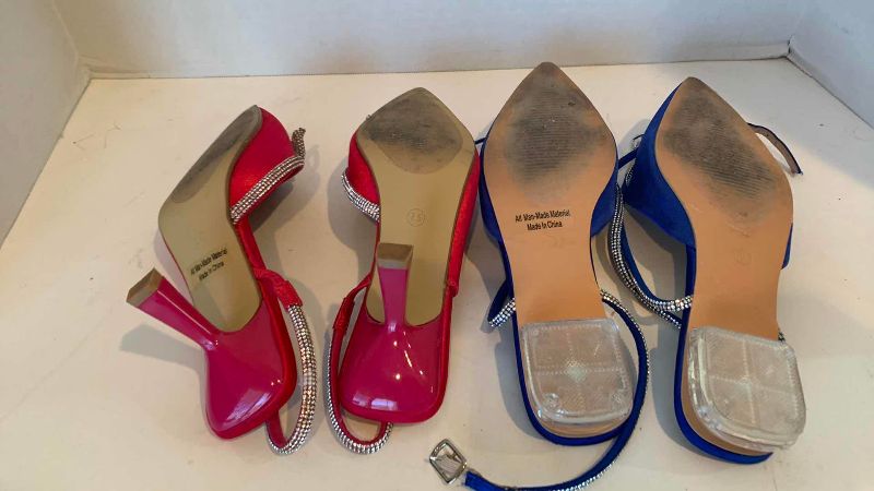 Photo 1 of 2-PAZZLE EVENING WEAR SHOES SIZE 7.5 AND 8