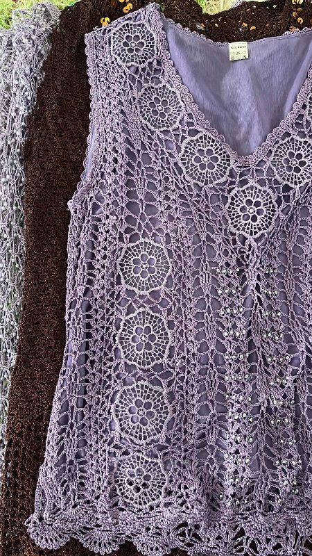 Photo 1 of WOMEN'S CROCHETED TANK TOPS COVER UPS (SIZE M)
