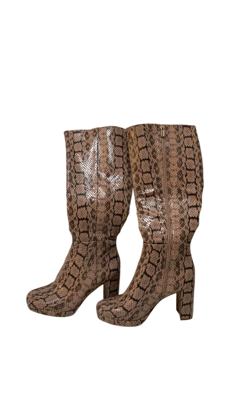 Photo 1 of WOMENS THIGH HIGH FAUX SNAKESKIN BOOTS SIZE 7
