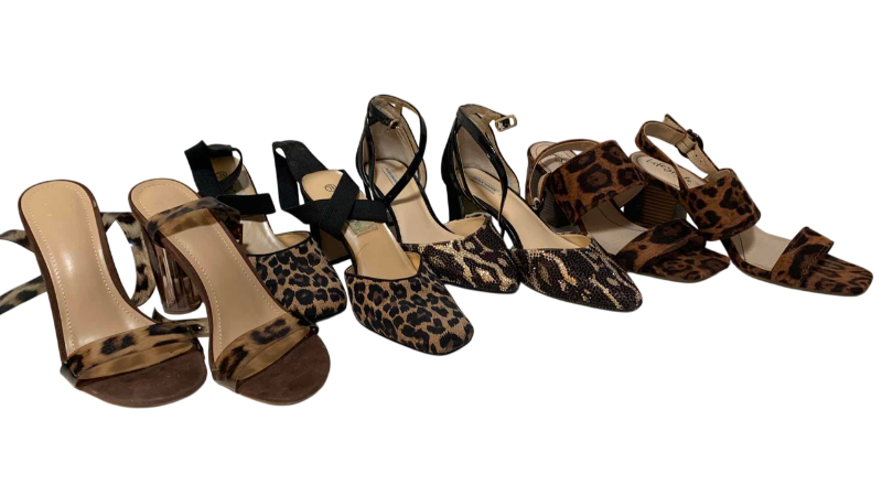 Photo 1 of 4-ANIMAL PRINT HEELS SIZE 7.5