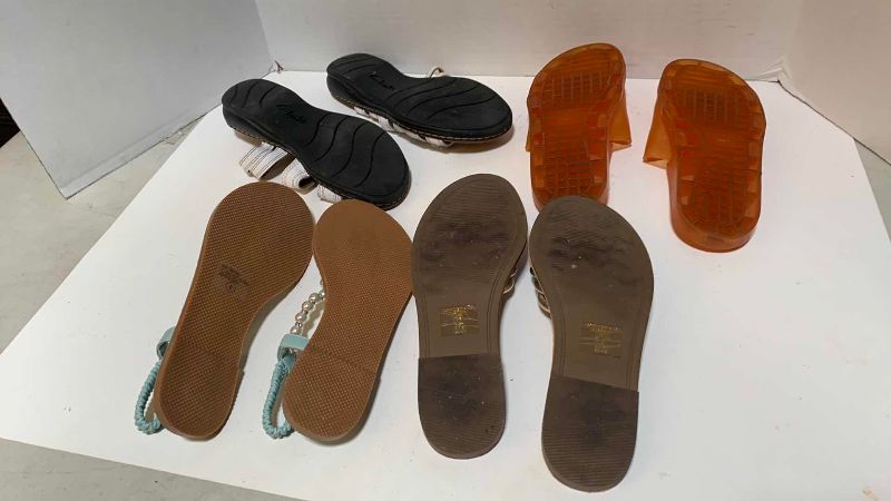 Photo 1 of 4-WOMENS FLATS SIZE 7-8 INCLUDING CLARKS