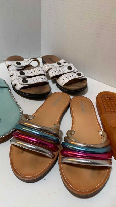 Photo 1 of 4-WOMENS FLATS SIZE 7-8 INCLUDING CLARKS