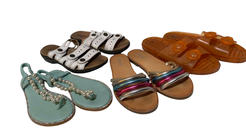 Photo 1 of 4-WOMENS FLATS SIZE 7-8 INCLUDING CLARKS