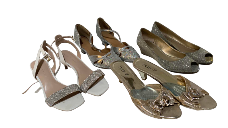 Photo 1 of 4-WOMENS RHINESTONE DRESS SHOES AND SANDALS