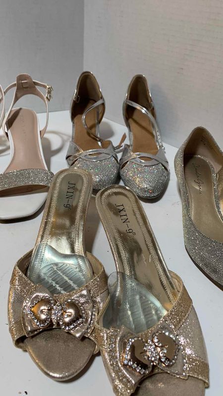 Photo 1 of 4-WOMENS RHINESTONE DRESS SHOES AND SANDALS